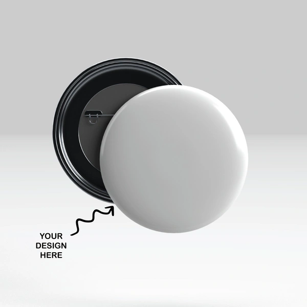58MM Personalized Round Badge with Pin - 200 Qty