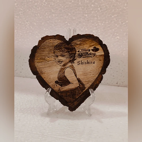 6x6" Inch - Natural Heart Wood