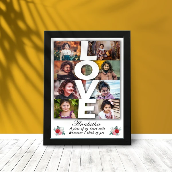 Love- collage-Photo Frame - A4 Size
