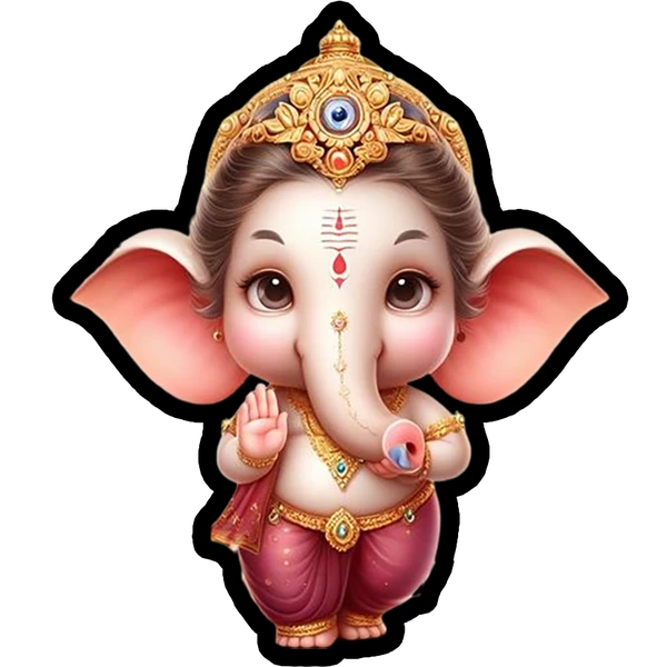 Lord Ganesha MiniME Fridge Magnet - MFM09