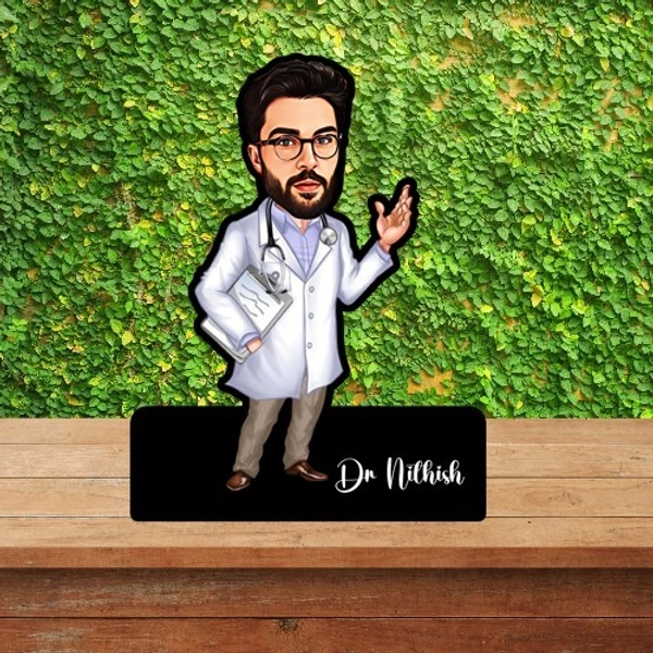 ACC36 -Doctor - Caricature Cartoon Cutout Frame