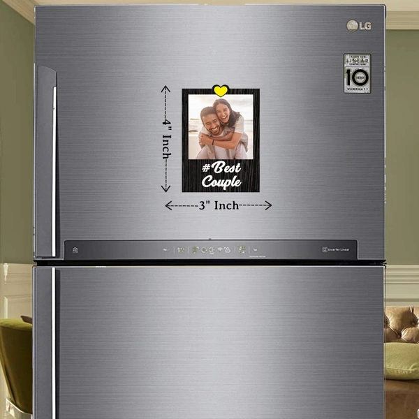 My Album Zone MDF Fridge Magnet - Best Couple