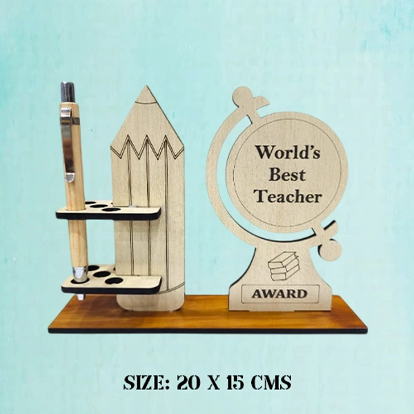 My Album Zone Teacher's Day Pen Stand Table Frame - 6x8" Inch