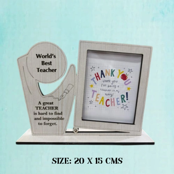 My Album Zone Teacher's Day Photo Printed Table Frame - 6x8" Inch