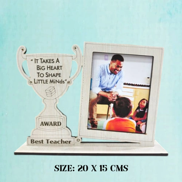 My Album Zone Teacher's Day Photo Printed Table Frame - 6x8" Inch