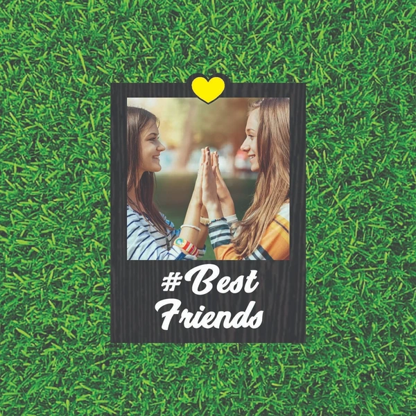 My Album Zone MDF Fridge Magnet - Best Friends