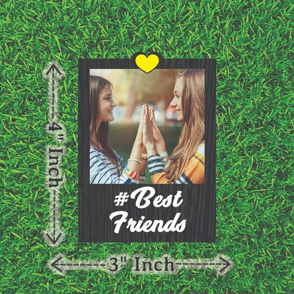My Album Zone MDF Fridge Magnet - Best Friends
