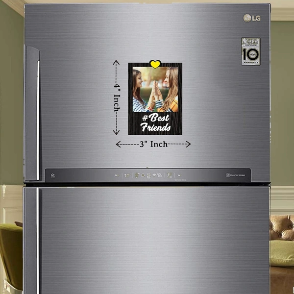My Album Zone MDF Fridge Magnet - Best Friends
