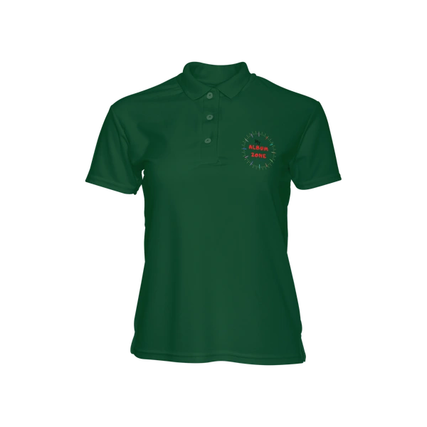 Green Color T-shirt | Polyester - Half Sleeves - Reva Label - Small