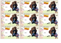 Customized School Book Stickers - MAZ01