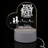 Best Brother in the World - Acrylic 3d Illusion - Single LED