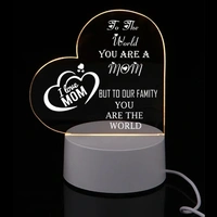 I Love Mom - 3d Acrylic - Single LED