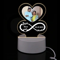 Infinity Love - Acrylic 3d Illusion Lamp - Single LED