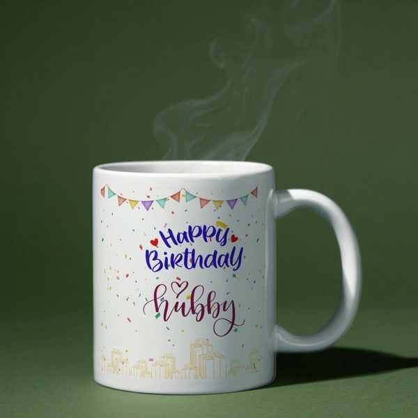 Happy Birthday Hubby Mug - Regular Price