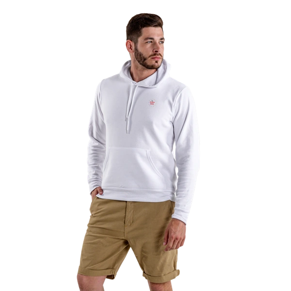 White Hoodie with Cap - Small