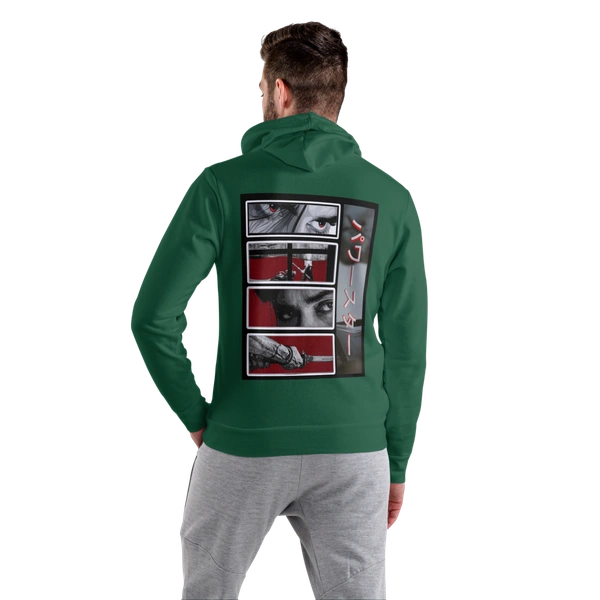 Green Color Hoodie with Cap - OG016 - Small Size