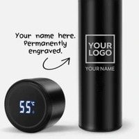 Personalized LED Temperature Display Bottle - 1000 Qty