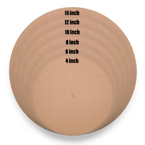 MDF Clock Base - 6" Inch
