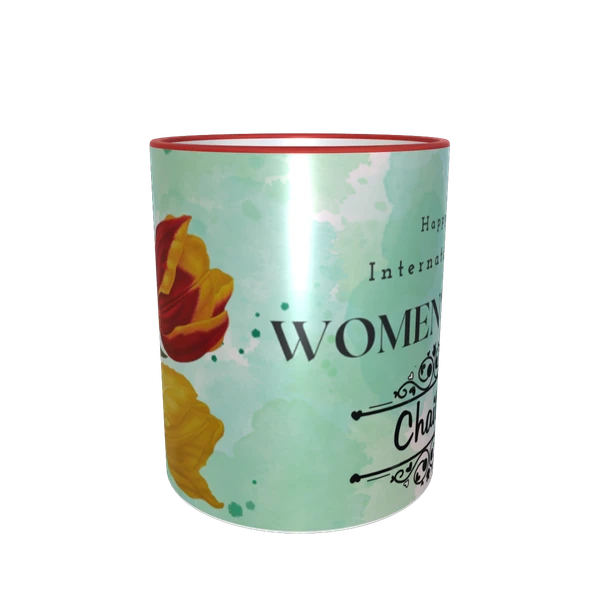 Women's Day Mug - 3 Tone Red Color