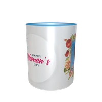 Women's Day Mug - 3 Tone Blue Color
