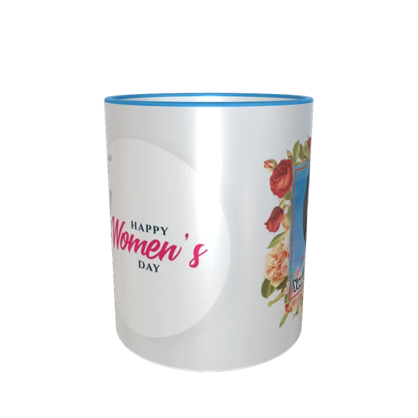 Women's Day Mug - 3 Tone Blue Color