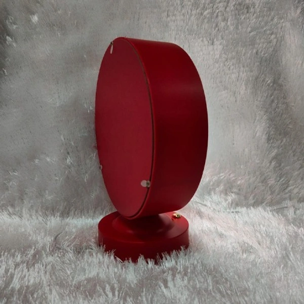 Premium LED Frame with Flowers - Round Red