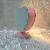 Premium LED Frame with Flowers - Heart Pink