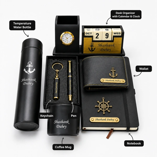 Navy Officer Premium Gifting Combo – Personalized Executive Gift Set