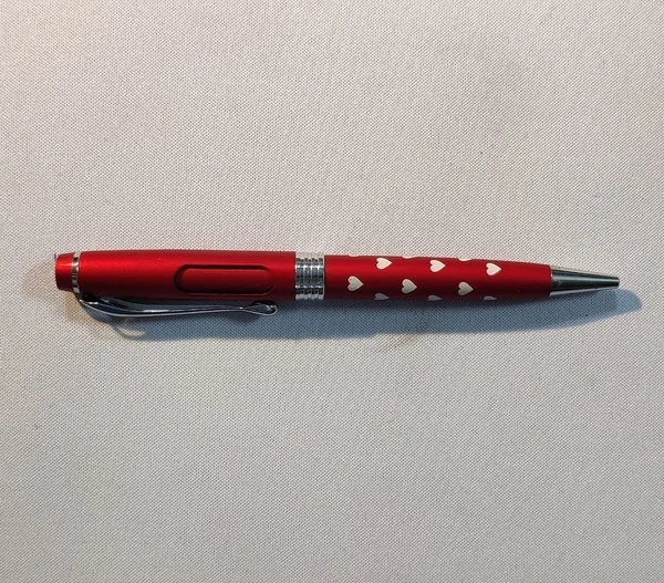 Red Pen with Hearts