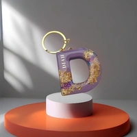 My Album Zone Resin Keychain - Alphabet D