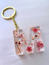 My Album Zone Resin Keychain - Alphabet M