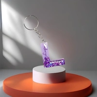 My Album Zone Resin Keychain - Alphabet L
