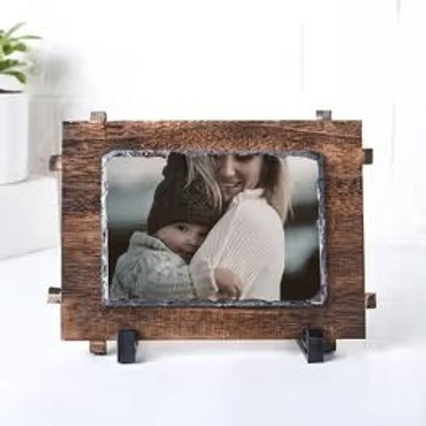 Rock Stone Frames - with Wooden Stand