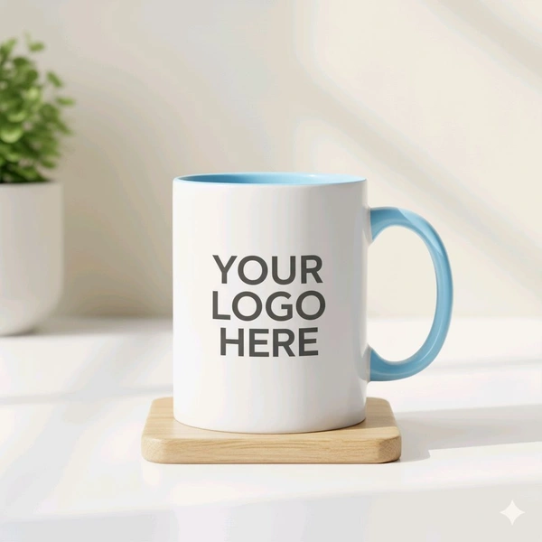 3 Tone - Sky Blue - Inner & Handle Color Mugs - Regular Price