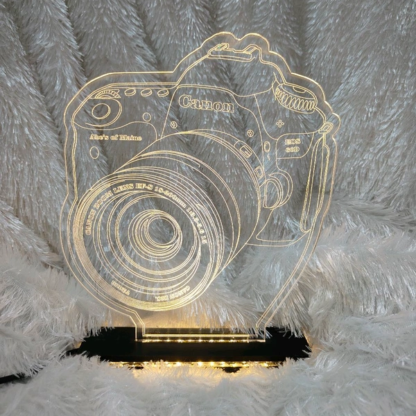 Personalised Camera Acrylic Frame - Single LED  - Regular Price