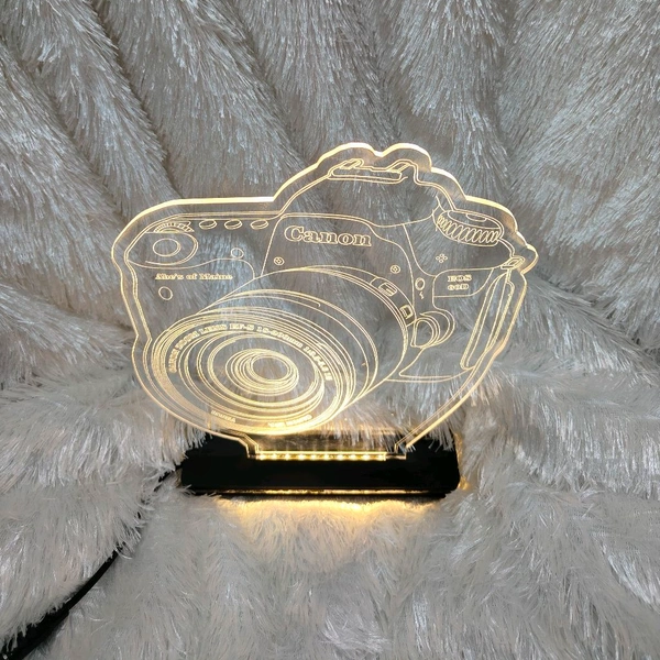 Personalised Camera Acrylic Frame - Single LED  - Regular Price