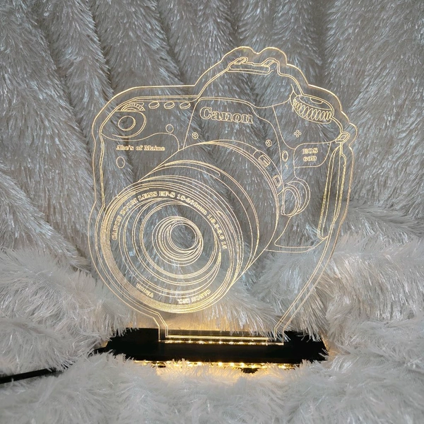Personalised Camera Acrylic Frame - Single LED  - Regular Price