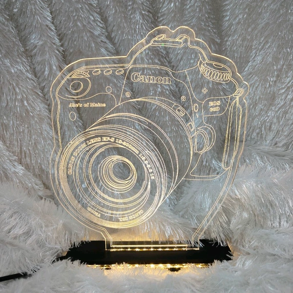 Personalised Camera Acrylic Frame - Single LED  - Regular Price