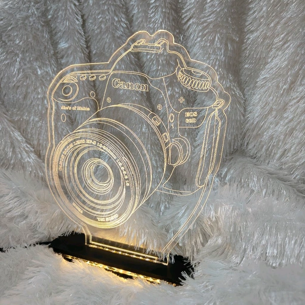 Personalised Camera Acrylic Frame - Single LED  - Regular Price