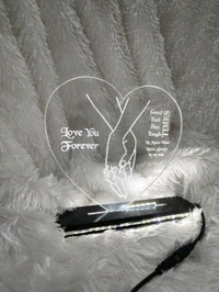 Love You Forever - Holding Heart - Acrylic Table Frame - Regular Price