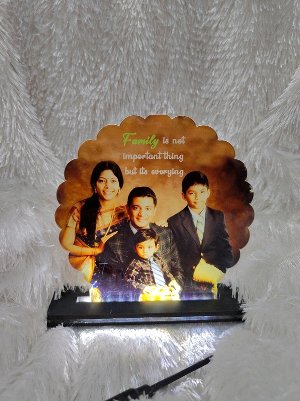 Round Flower - Sublimation Acrylic LED Table Frame - Regular Price