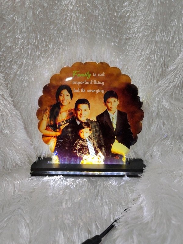 Round Flower - Sublimation Acrylic LED Table Frame - Regular Price