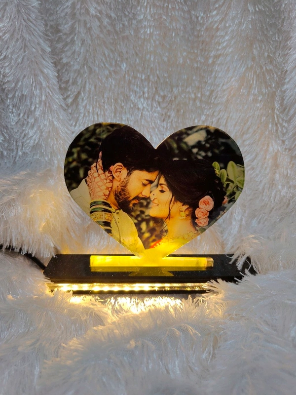 Heart  - Sublimation Acrylic LED Table Frame - Regular Price