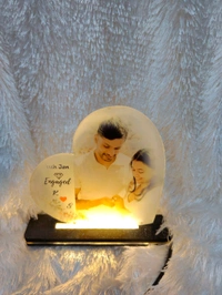 Side Heart  - Sublimation Acrylic LED Table Frame - Regular Price