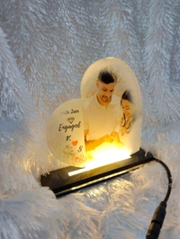 Side Heart  - Sublimation Acrylic LED Table Frame - Regular Price