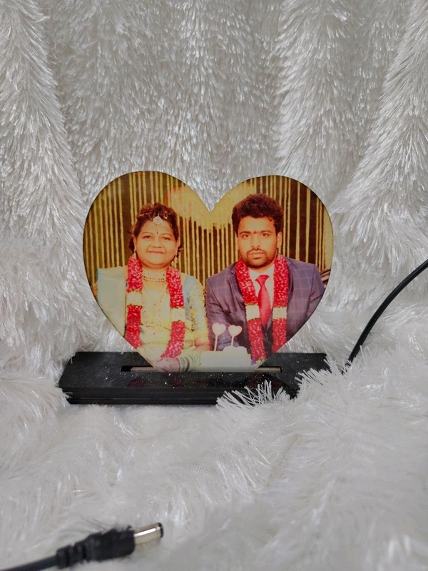 Wide Heart  - Sublimation Acrylic LED Table Frame - Regular Price