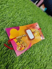 2201 - Metal Photo Printed Rakhi