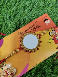 2505 - Metal Photo Printed Rakhi