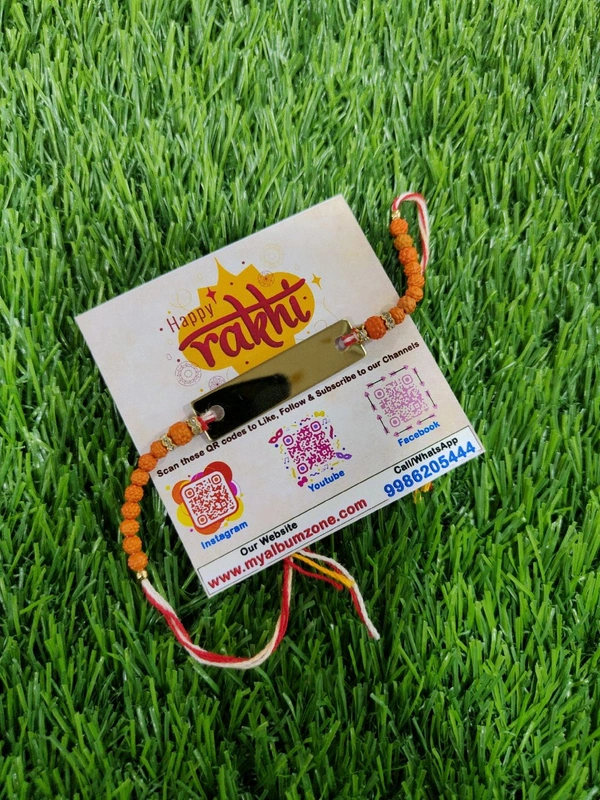 Name Engraved Thread Rakhi 01