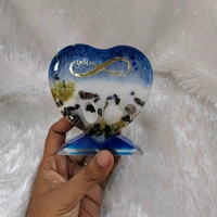 Sea theme small Heart Table Resin 